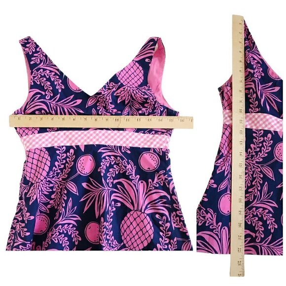 Lilly Pulitzer navy/ pink pineapple print top, 0 - Picture 11 of 11
